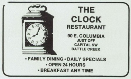 Clock Restaurant - Yearbook Ad E